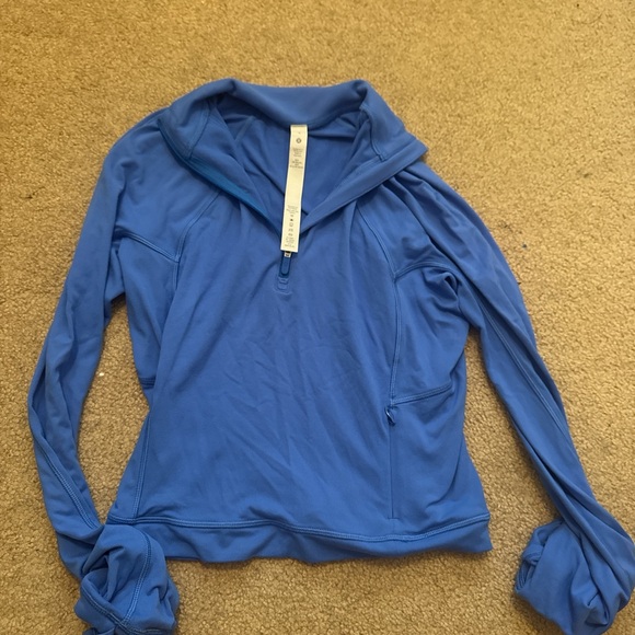 lululemon athletica Tops - lululemon athletica Blue Zip-Up Hoodie
